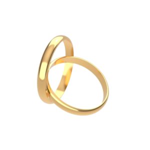 Aliança Abaulada em Ouro Amarelo